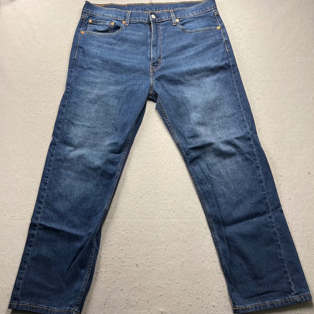 Levis 505 Regular Fit‎ Straight Leg Blue Denim Jeans Mens W38 L30 00505-3172
